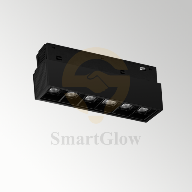 【SG20-B47-12S】Low Voltage LED Magnetic Low Profile Track Grille Linear Light Fixtures