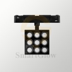 【SG20-R65-9SG】Smart Circular Megnetic Track Grille Light