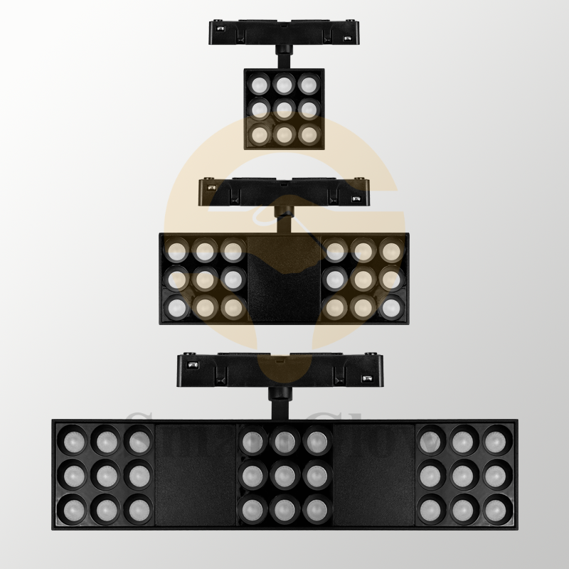 【SG20-R65-9SG】Smart Circular Megnetic Track Grille Light