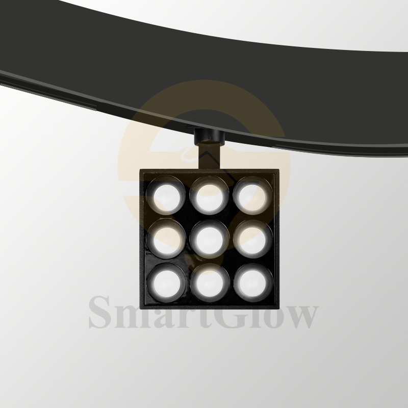 【SG20-R65-9SG】Smart Circular Megnetic Track Grille Light