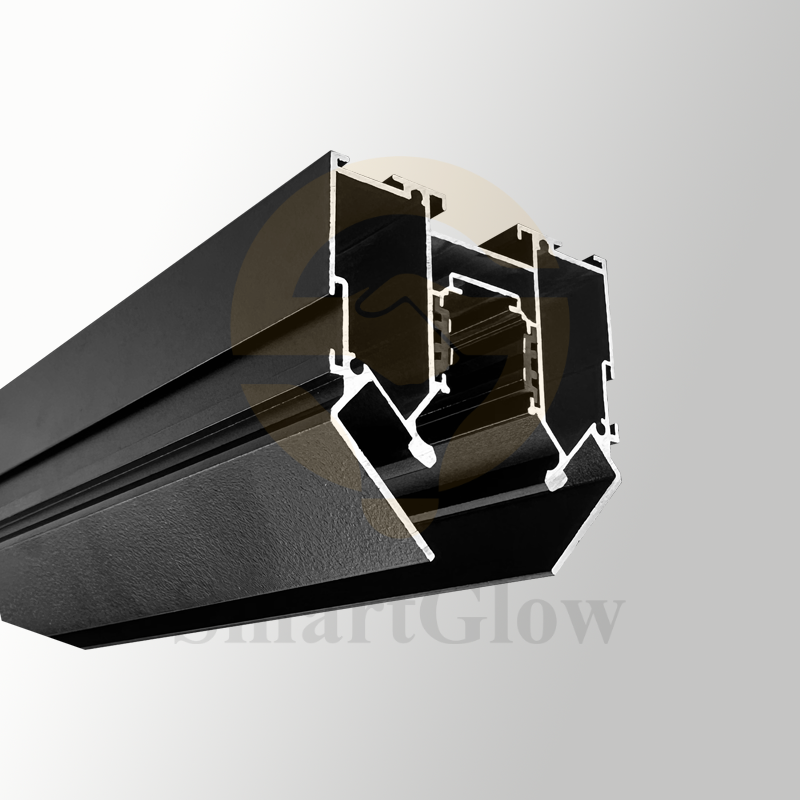 【SGM02】220V Recessed Magnetic Track Rail Profile Suitable for Stretch Ceiling