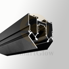 【SGM02】220V Recessed Magnetic Track Rail Profile Suitable for Stretch Ceiling