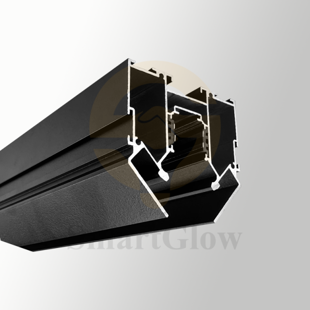 【SGM02】220V Recessed Magnetic Track Rail Profile Suitable for Stretch Ceiling