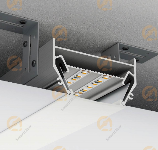 【SGL05】PVC Stretch Ceiling Linear LED Strip Recessed Lighting Aluminum Profile