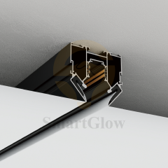 【SGM02】220V Recessed Magnetic Track Rail Profile Suitable for Stretch Ceiling
