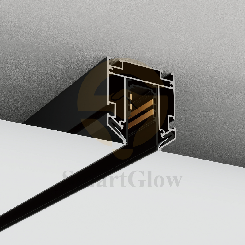 【SGM03】Stretch Ceiling Lights Profiles Recessed Magnetic Light Track