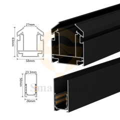 【SGM03】Stretch Ceiling Lights Profiles Recessed Magnetic Light Track