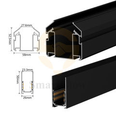 【SGM04】DC220V Led Magnetic Track Lighting Aluminium Rail System