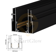 【SGM06】Wholesale Price Stretch Ceiling Profile Recessed PVC Film Magnetic Lighting Track
