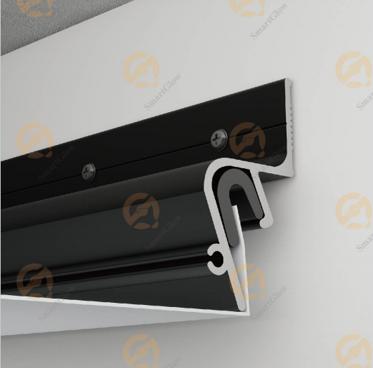 【SGW02】Wall Stretch PVC Film Ceiling Aluminum Profile for LED Strips Lighting