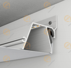【SGW08】Wall Stretch Tension Aluminum Profile for Recessed LED Strip Lighting