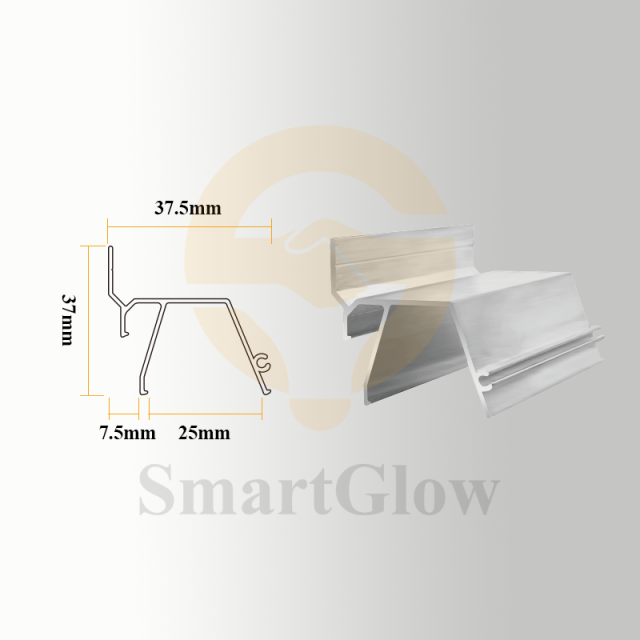 【SGW08】Wall Stretch Tension Aluminum Profile for Recessed LED Strip Lighting