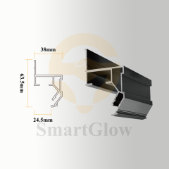 【SGW11】Wall Aluminum Profiles Kits for LED Recessed LED Strips Lighting