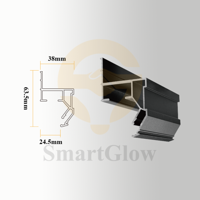 【SGW11】Wall Aluminum Profiles Kits for LED Recessed LED Strips Lighting