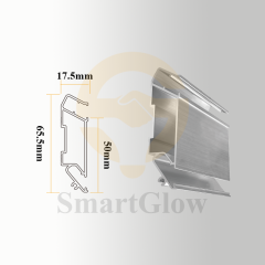【SGW12】Wall Stretch Ceiling Profile Kits for LED Strips Recessed Lighting