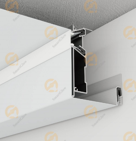 【SGW13】Linear LED Strip Light Recessed Lighting Wall Stretch Profile Aluminum Kits