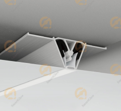 【SGW17】LED Recessed Perimeter Lighting Stretch Suspended Ceiling Aluminium Profile manufacturers