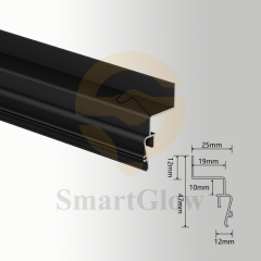 【SGW19】LED Strips Trimless Linear Recessed Stretch Wall Aluminum Profile