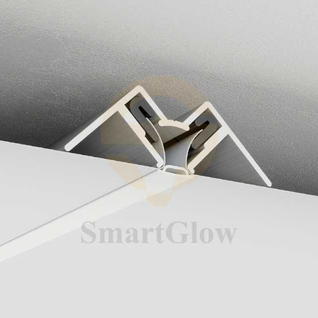 【SGW21】LED Light Strip PVC Soft Film Stretch Tension Fabric Ceiling Aluminum Profile