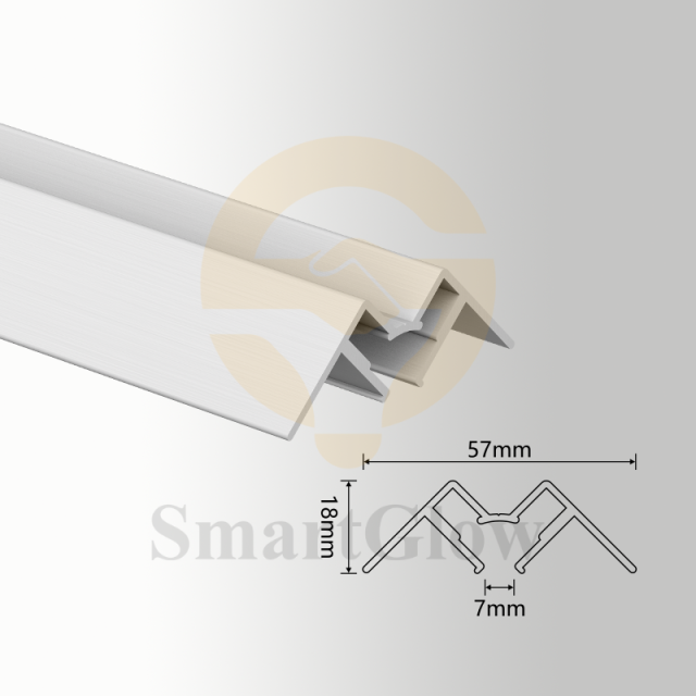 【SGW21】LED Light Strip PVC Soft Film Stretch Tension Fabric Ceiling Aluminum Profile