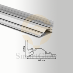【SGW24】Stretch Tension Fabric Extrusion Industrial Wall Aluminum Profile