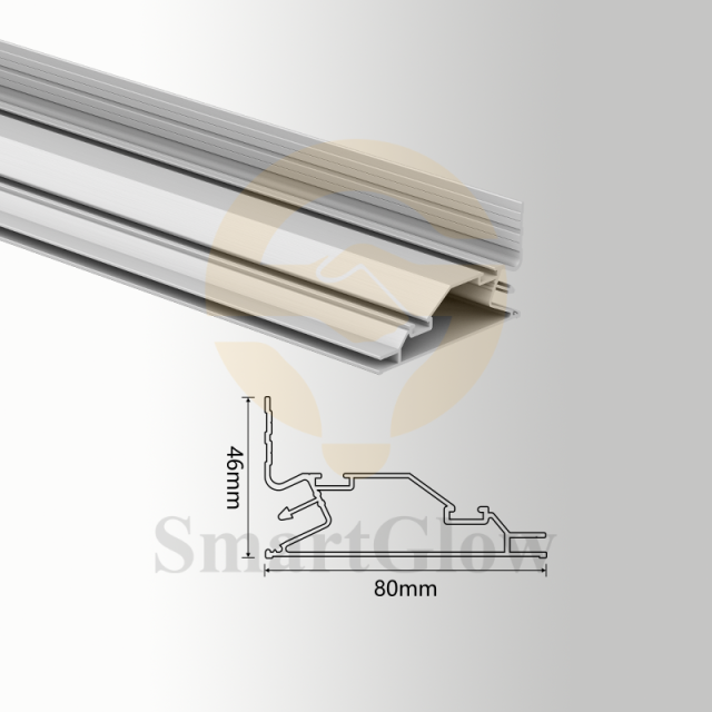 【SGW24】Stretch Tension Fabric Extrusion Industrial Wall Aluminum Profile