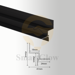 【SGW25】Recessed Linear LED Strips Decorative Stretch Ceiling Wall Aluminum Profiles