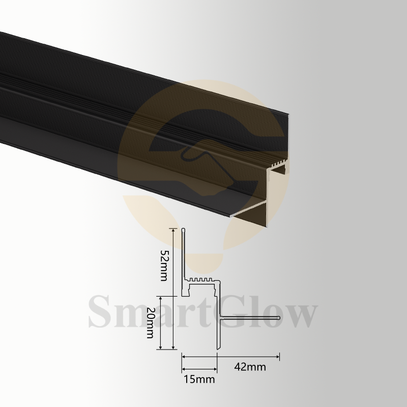 【SGW27】Extrusion Wall Stretch Profile for Recessed Linear LED Strip Light