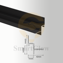 【SGW27】Extrusion Wall Stretch Profile for Recessed Linear LED Strip Light