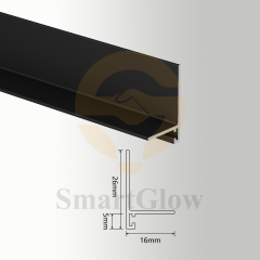 【SGW30】Stretch LED Strip Decorative Wall Trimless Aluminum Profiles