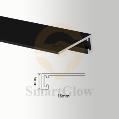 Stretch Profiles Wall Trimless Corners Profile for Recessed Linear Led Strip