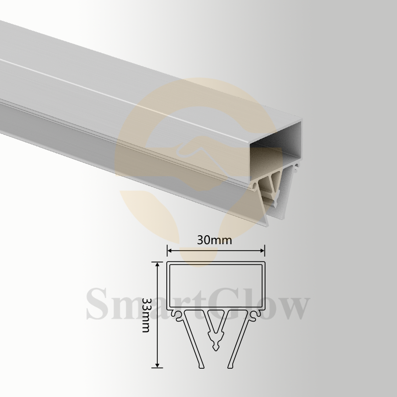 【SGW32】PVC Stretched Wall Profile Anodised Aluminum Extrusion Profiles