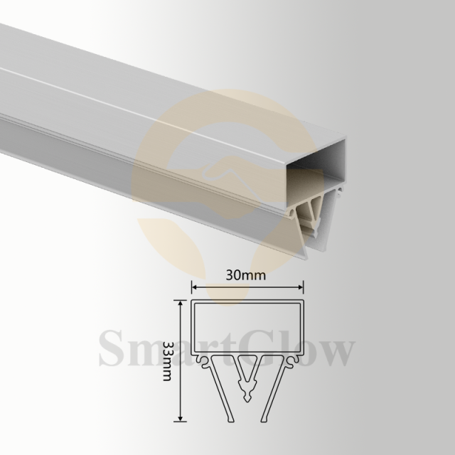 【SGW32】PVC Stretched Wall Profile Anodised Aluminum Extrusion Profiles