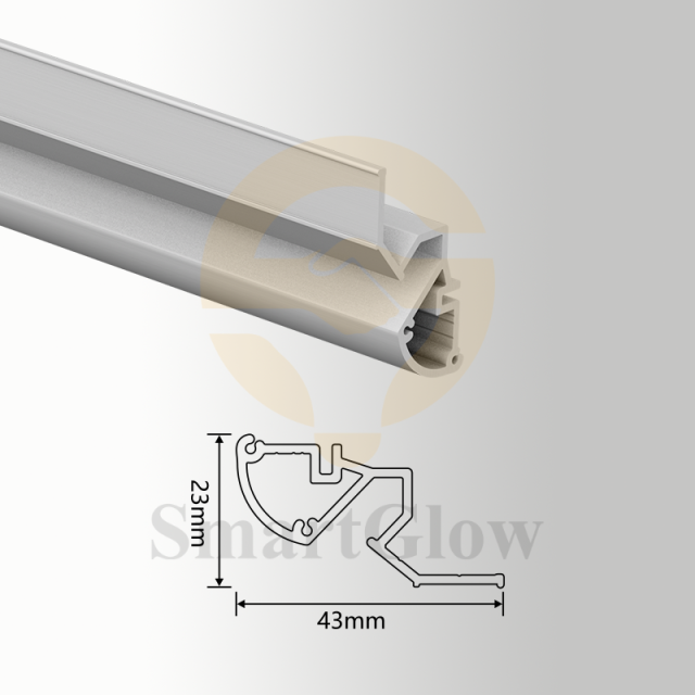 【SGW33】PVC Fabric Wall Track Frame Stretch Ceiling Film Aluminum Profiles