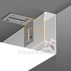 【SGW38】LED Strips Lighting Hidden Design Black White Recessed Stretch Ceilings Profile