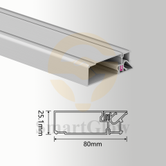 【SGW38】LED Strips Lighting Hidden Design Black White Recessed Stretch Ceilings Profile