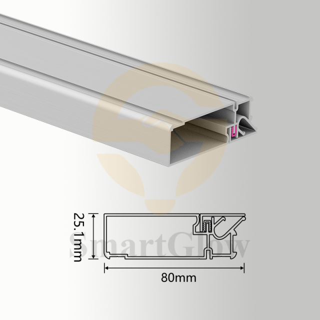 【SGW38】LED Strips Lighting Hidden Design Black White Recessed Stretch Ceilings Profile