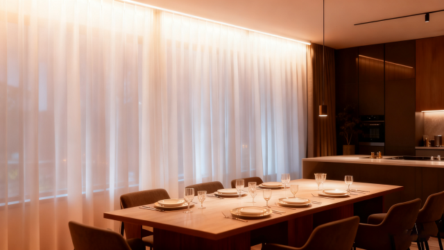 【SGC07】Custom Ceiling Recessed Mounted Curtain Double-line Track Rail Aluminum Profile