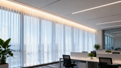 【SGC01】Hidden Curtain Double Track Rail With LED Lighting Aluminium Rail