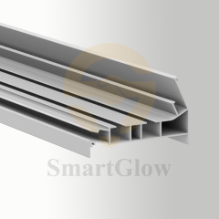【SGC01】Hidden Curtain Double Track Rail With LED Lighting Aluminium Rail