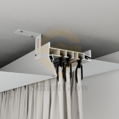 【SGC02】 Recessed LED Double Track Curtain Aluminium Profile Rail