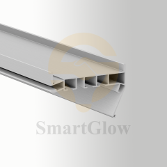 【SGC02】 Recessed LED Double Track Curtain Aluminium Profile Rail