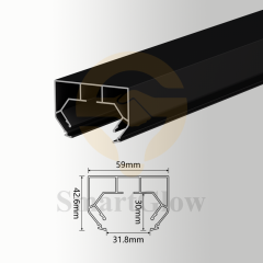 【SGC03】Built-in Ceiling Hidden Curtain Track PVC Film Stretch Ceiling Profile