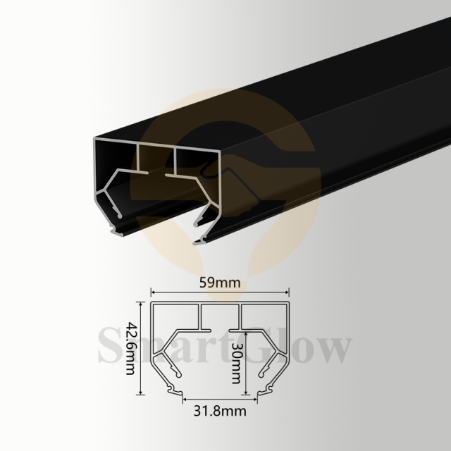 【SGC03】Built-in Ceiling Hidden Curtain Track PVC Film Stretch Ceiling Profile
