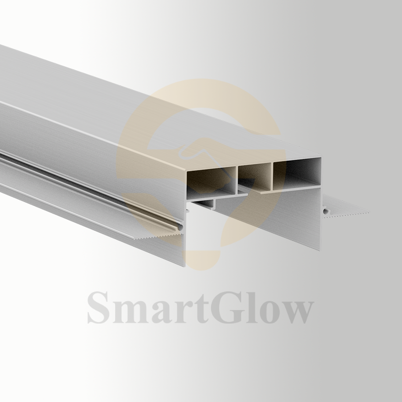 【SGC05】Custom Recessed Curtain Track With LED Lighting Aluminum Profile