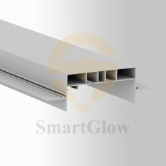 【SGC06】Recessed Curtain Double-line Track Rail Extrusion Aluminium Profile in Ceiling