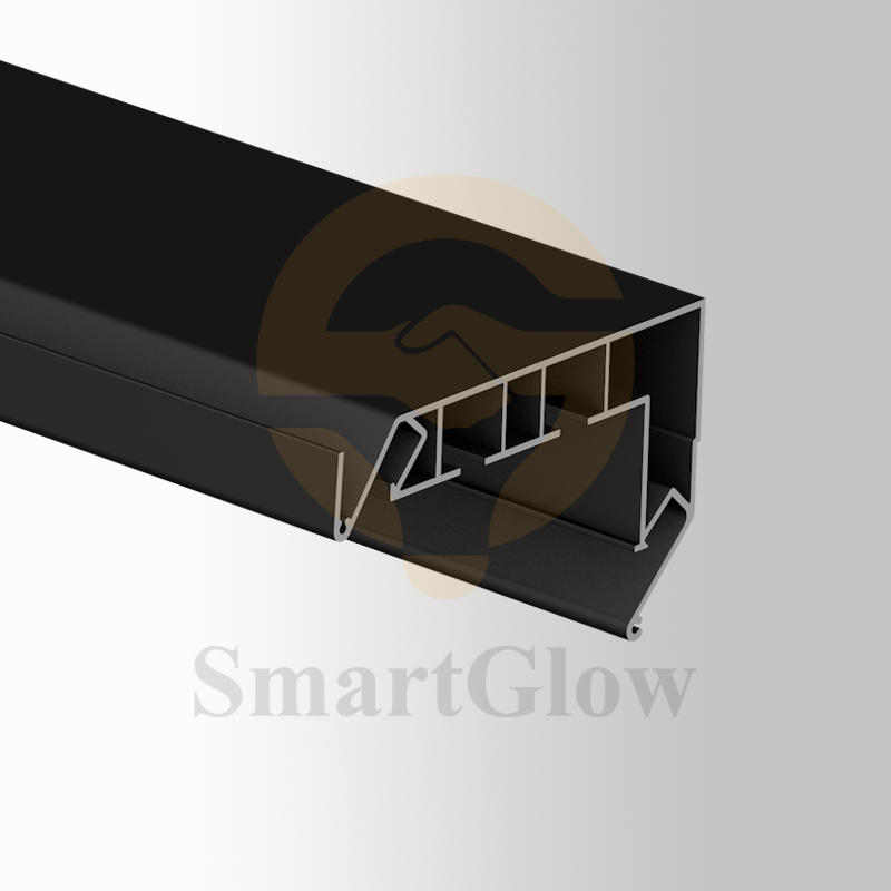 【SGC08】1m 2m PVC Stretch Ceiling Hidden Curtain Track  Aluminum Profile