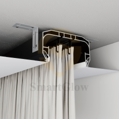 【SGC09】Ceiling Mounted Recessed Curtain Track Profile With Led Lighting
