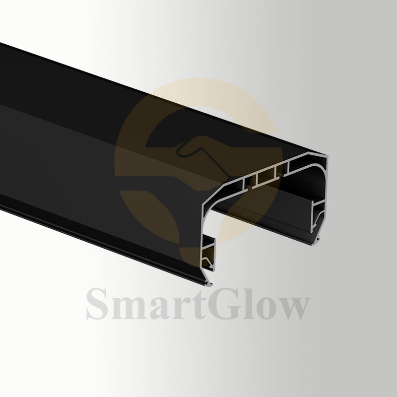 【SGC09】Ceiling Mounted Recessed Curtain Track Profile With Led Lighting