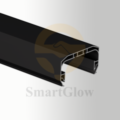 【SGC09】Ceiling Mounted Recessed Curtain Track Profile With Led Lighting